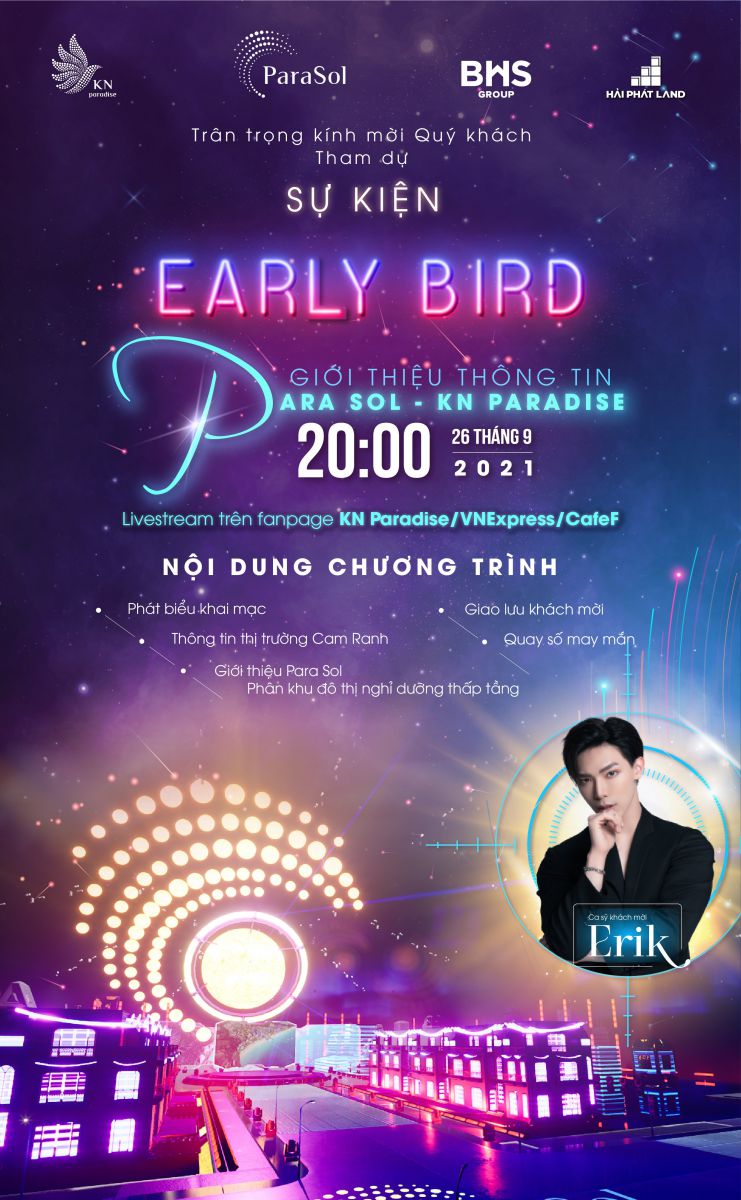Sự kiện Early Bird: Giới thiệu thông tin Para Sol - KN Paradise