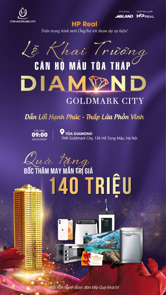 Lễ khai trương căn hộ mẫu tòa tháp Diamond - Goldmark City