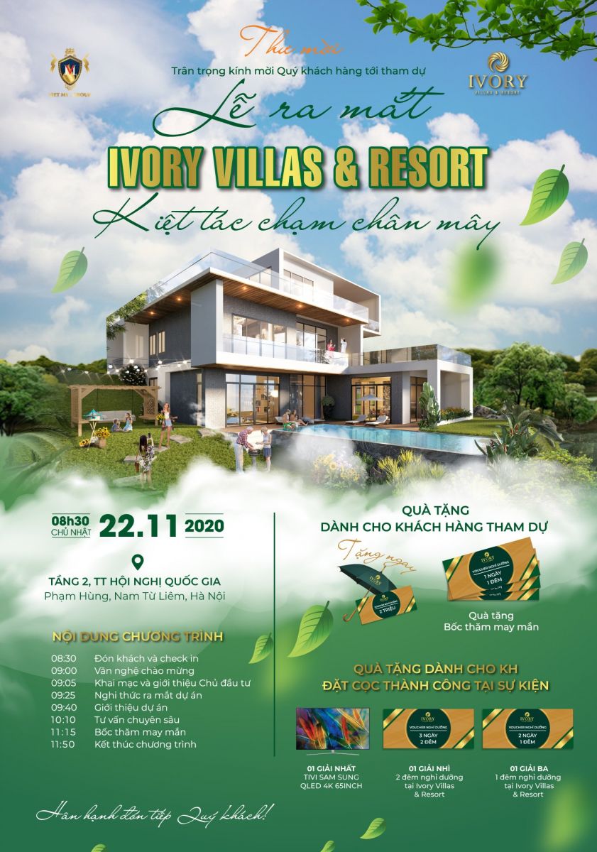 Lễ ra mắt dự án Ivory Villas & Resort Hòa Bình